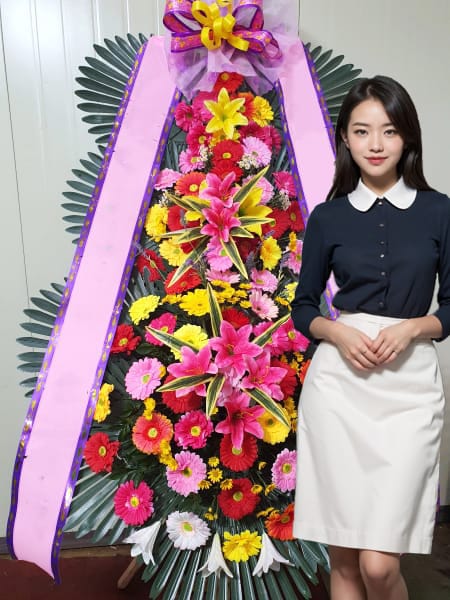 DMC타워웨딩홀 3단화환 기본형