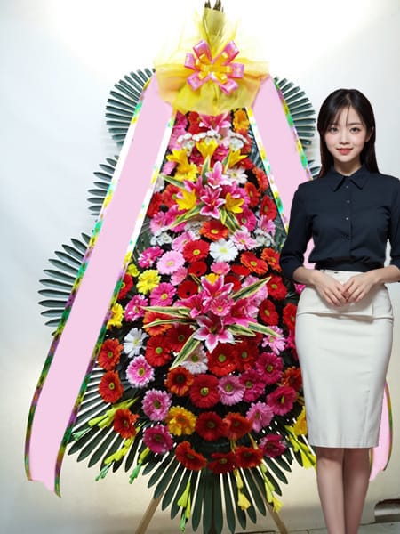 DMC타워웨딩홀 3단화환 고급형